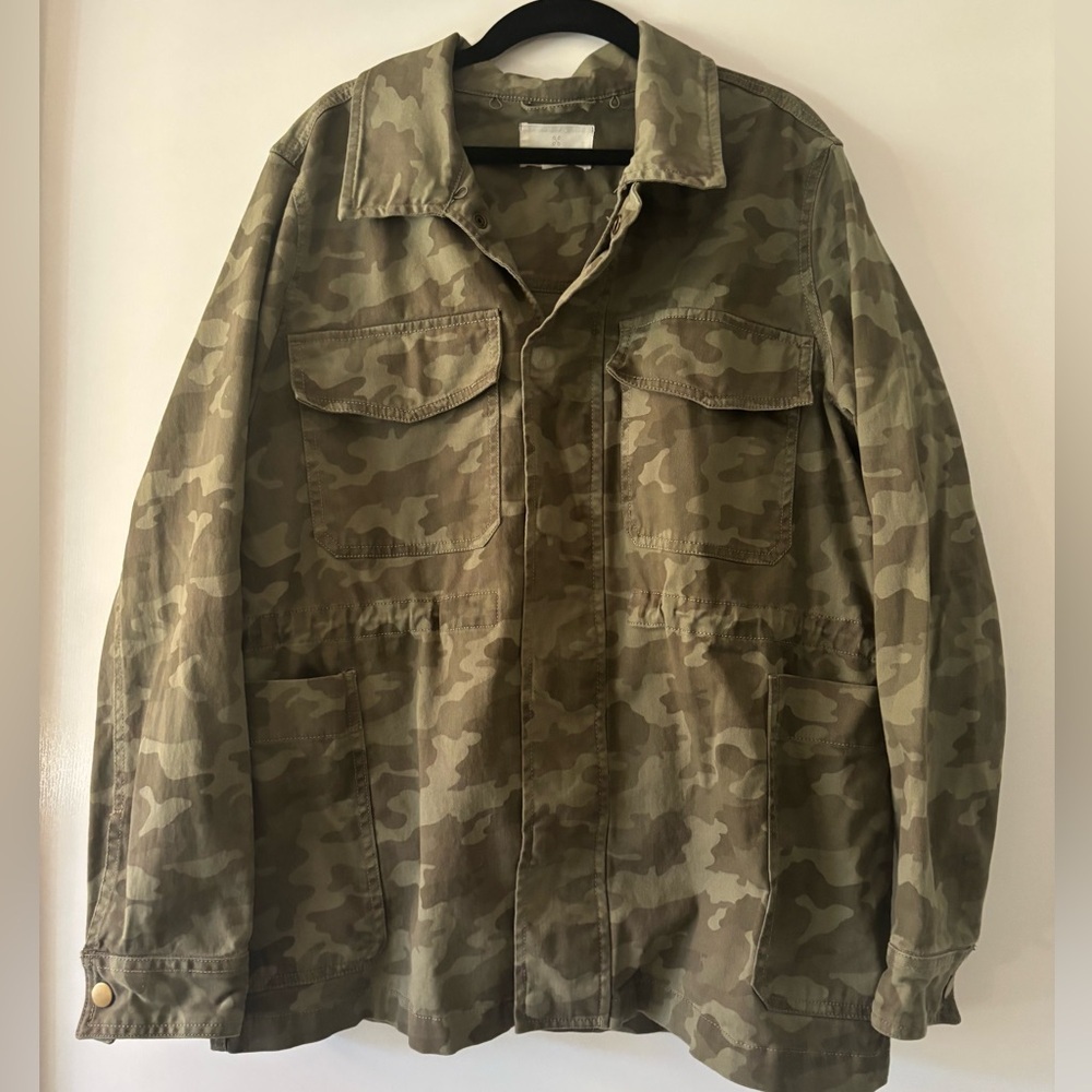 Nordstrom/Caslon Utility Jacket in Camo Women’s Size Large